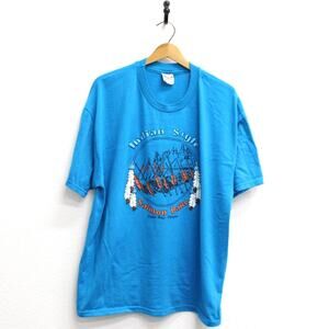 Vintage Indian Style Salmon Bake Depoe Bay Oregon T Shirt XL